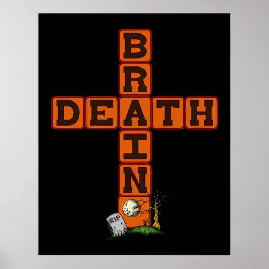 Brain Death Cross Poster (Voorkant)