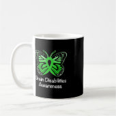 Brain Disabilities Awareness Warrior Ondersteuning Koffiemok (Links)