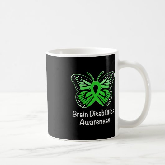 Brain Disabilities Awareness Warrior Ondersteuning Koffiemok (Rechts)