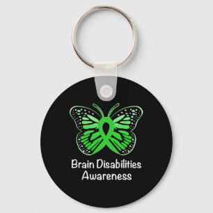 Brain Disabilities Awareness Warrior Ondersteuning Sleutelhanger