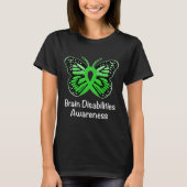 Brain Disabilities Awareness Warrior Ondersteuning T-shirt (Voorkant)