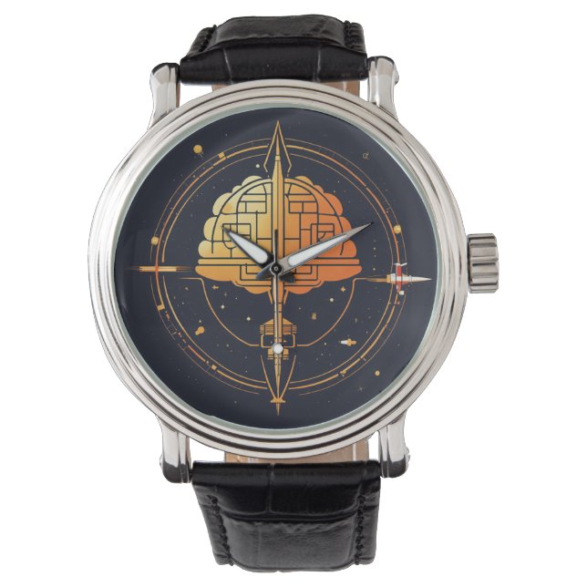 Brain & Dollar Design Watch Horloge (Voorkant)