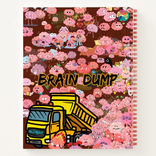 Brain Dump Funny Journal Notitieboek (Achterkant)
