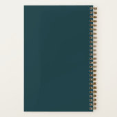 Brain Dump List Thoughts Teal Green Personalized Notitieboek (Achterkant)