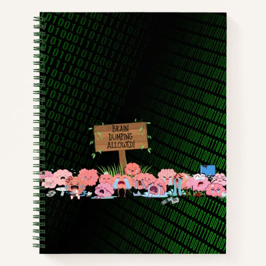 Brain Dump tijdschrift grappig Notitieboek (Voorkant)