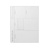 Brain Dump To Do List Notitieblok (Linkerzijde)