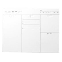 Brain Dump To Do List Notitieblok
