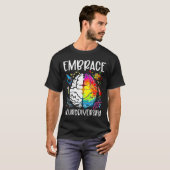 Brain Embrace Neurodiversity Autisme Awareness Mon T-shirt (Voorkant volledig)