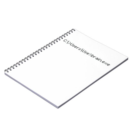 Brain.exe Fun Coder Programmer Computer Notitieboek (Linkerzijde)