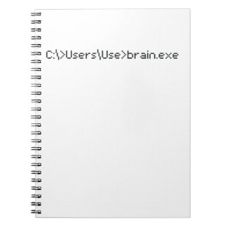 Brain.exe Fun Coder Programmer Computer Notitieboek