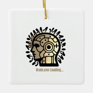 Brain.exe Laden… Keramisch Ornament