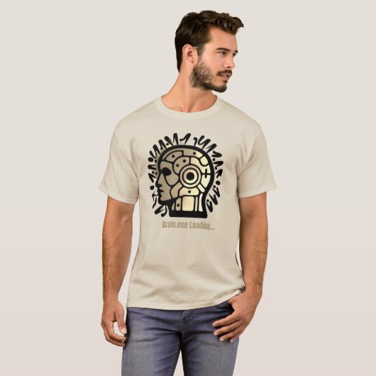 Brain.exe Laden… T-shirt (Voorkant volledig)