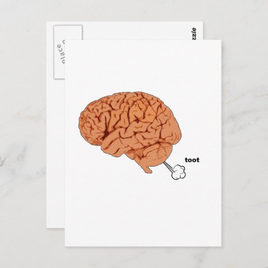 Brain fart briefkaart (Voorkant / Achterkant)