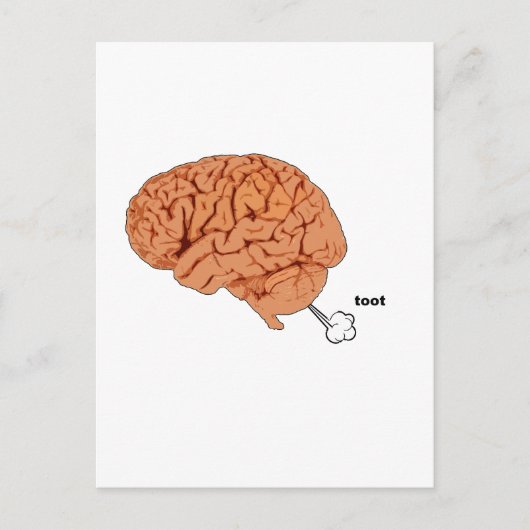 Brain fart briefkaart (Voorkant)
