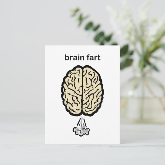 Brain Fart Briefkaart (Staand voorkant)
