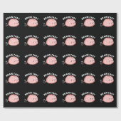 Brain Fart Funny Anatomy Pun Dark BG Cadeaupapier (Vlak)