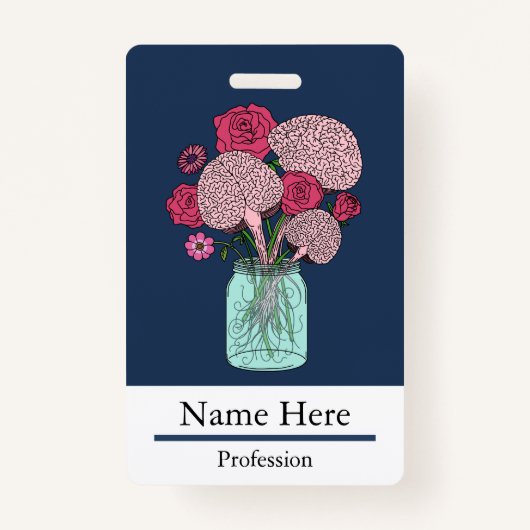 Brain Flower Bouquet Badge (Voorkant)