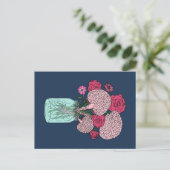 Brain Flower Bouquet Briefkaart (Staand voorkant)