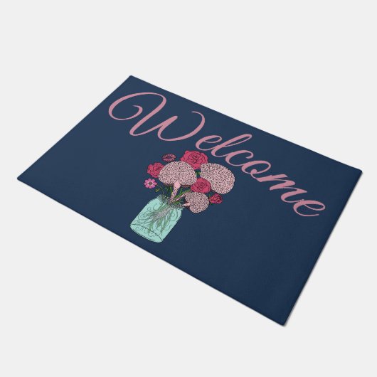 Brain Flower Bouquet Deurmat (Schuin)