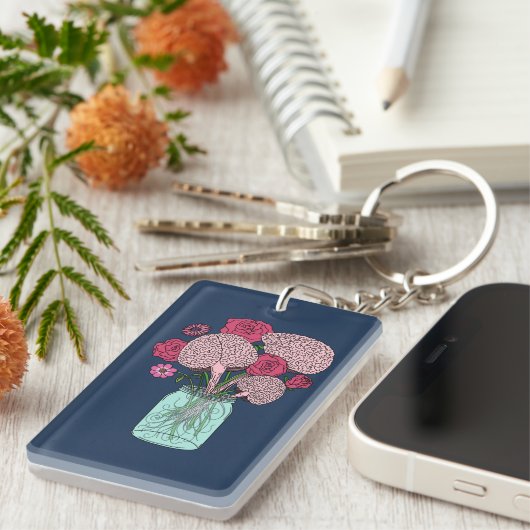 Brain Flower Bouquet Sleutelhanger (Voorkant Rechts)