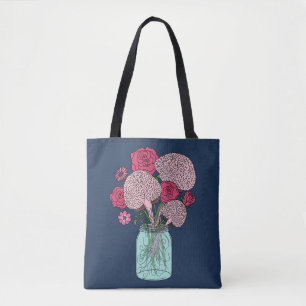 Brain Flower Bouquet Tote Bag