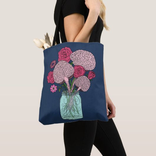 Brain Flower Bouquet Tote Bag (Dichtbij)