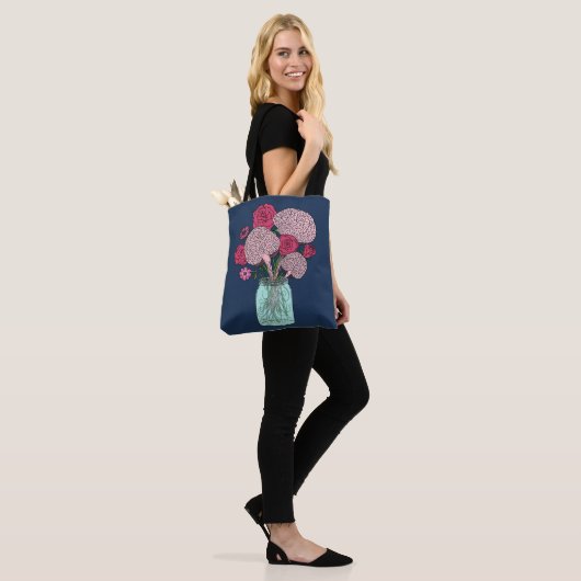 Brain Flower Bouquet Tote Bag (Op model)
