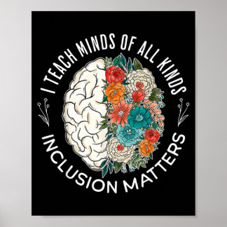 Brain Flower Ik Onderwijs Geesten Van Allerlei Soo Poster