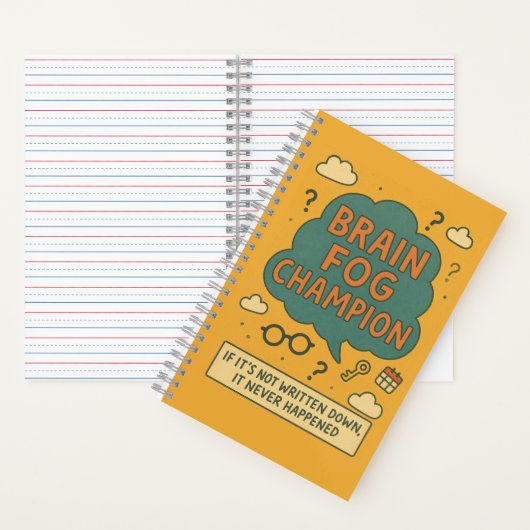 Brain Fog Champion Notitieboek (Binnen)
