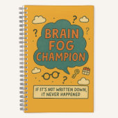 Brain Fog Champion Notitieboek (Voorkant)