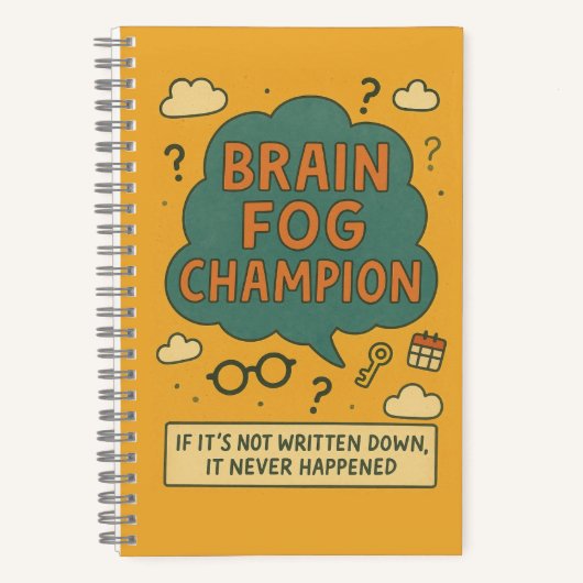 Brain Fog Champion Notitieboek (Voorkant)