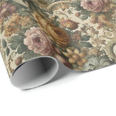 Brain Fog – Gotische Bloemen Cadeaupapier (Rol Hoek)