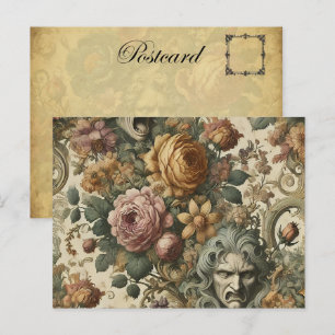 Brain Fog – Gotische Bloemen Feestdagenkaart