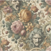 Brain Fog – Gotische bloemen Sticker (Voorkant)