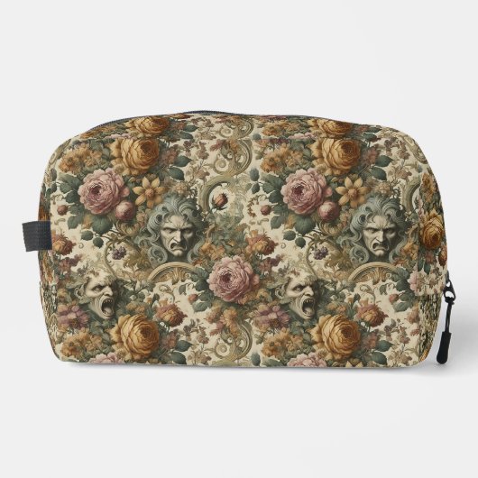 Brain Fog – Gotische Bloemen Toilettasje (Voorkant)