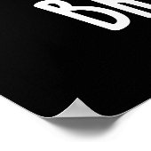 Brain Food Funny Anatomy Pun Dark BG Poster (Hoek)