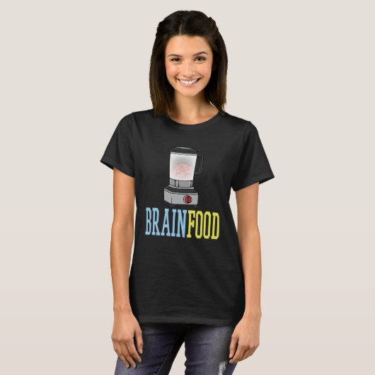 Brain food processor t-shirt (Voorkant volledig)