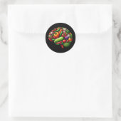 Brain Food Ronde Sticker (Tas)