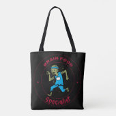 Brain Food Specialist zombie hersenen Tote Bag (Achterkant)