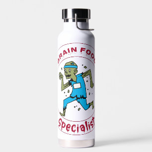 Brain Food Specialist zombie hersenen Waterfles