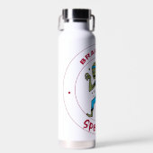 Brain Food Specialist zombie hersenen Waterfles (Voorkant)