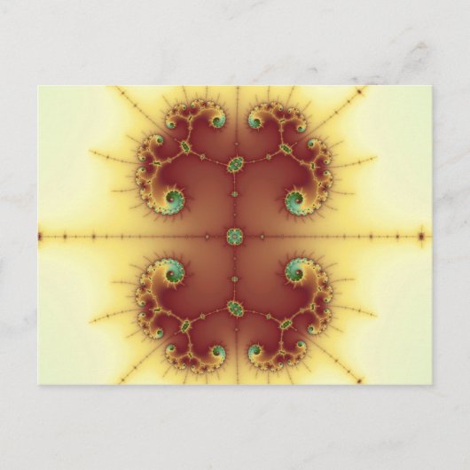 Brain - Fractal Briefkaart (Voorkant)