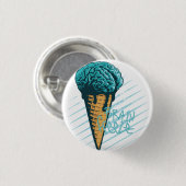Brain Freeze Badge Ronde Button 3,2 Cm (Voorkant /achterkant)