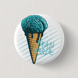 Brain Freeze Badge Ronde Button 3,2 Cm