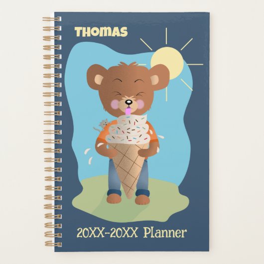 Brain Freeze Kid Fun Academic Planner (Voorkant)