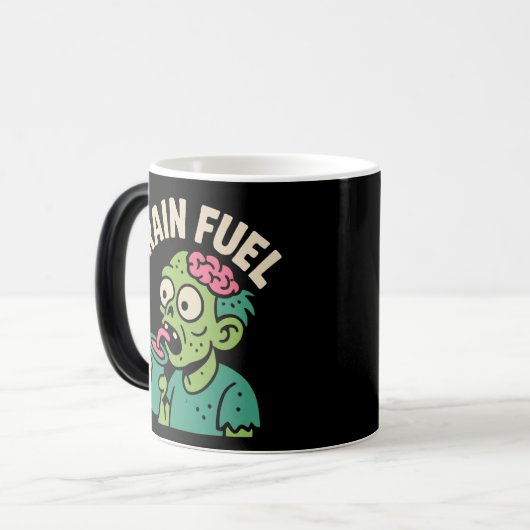Brain Fuel Zombie Magische Mok (Voorkant links)