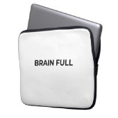 Brain Full Minimalist Professional Laptop Sleeve (Voorkant Links)