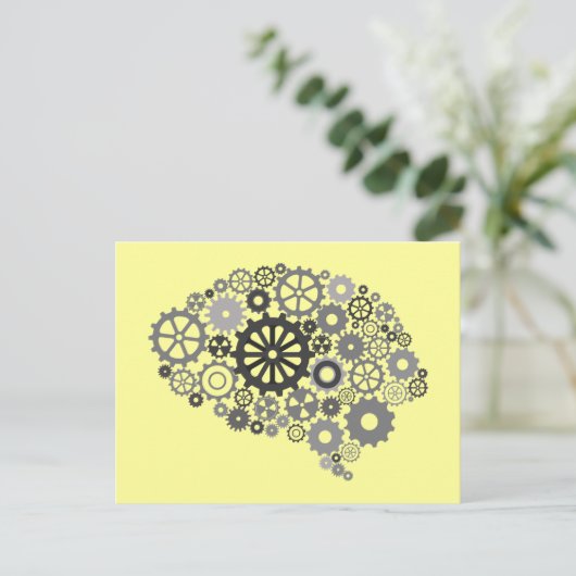 Brain Gears Briefkaart (Staand voorkant)