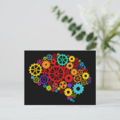 Brain Gears Briefkaart (Staand voorkant)
