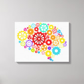 Brain Gears Canvas Print (Voorkant)